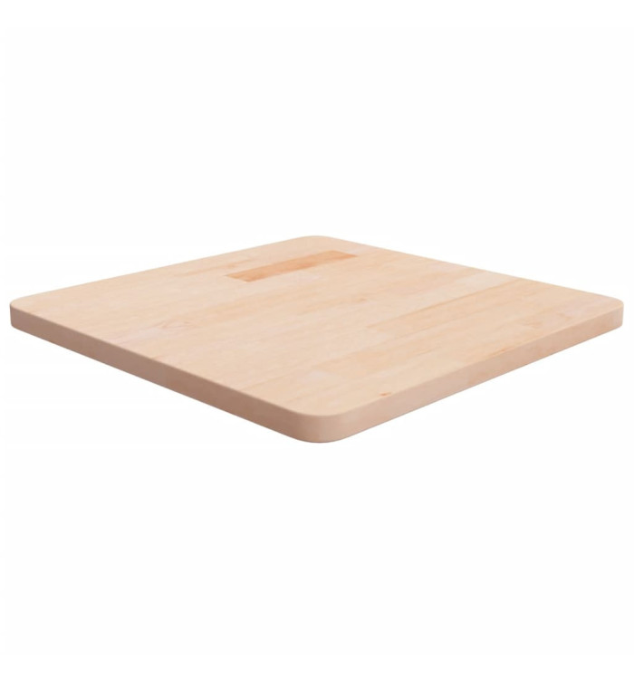 Dessus de table carré 50x50x2,5 cm Bois chêne massif non traité | Mobilier & Déco