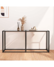 Table console Transparent 160x35x75,5 cm Verre trempé | Mobilier & Déco