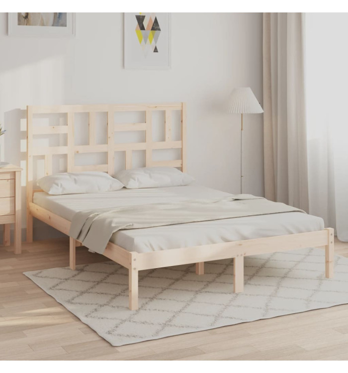 Cadre de lit sans matelas bois massif 160x200 cm | Mobilier & Déco