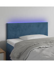 Tête de lit à LED Bleu foncé 80x5x78/88 cm Velours | Mobilier & Déco