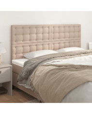 Têtes de lit 4 pcs Cappuccino 90x5x78/88 cm Similicuir | Mobilier & Déco
