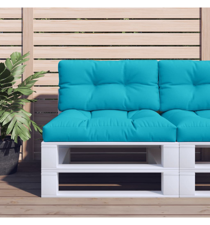 Coussins de palette lot de 2 turquoise tissu | Mobilier & Déco