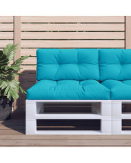 Coussins de palette lot de 2 turquoise tissu | Mobilier & Déco