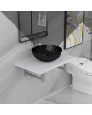 Meuble de salle de bain en deux pièces Céramique Blanc | Mobilier & Déco
