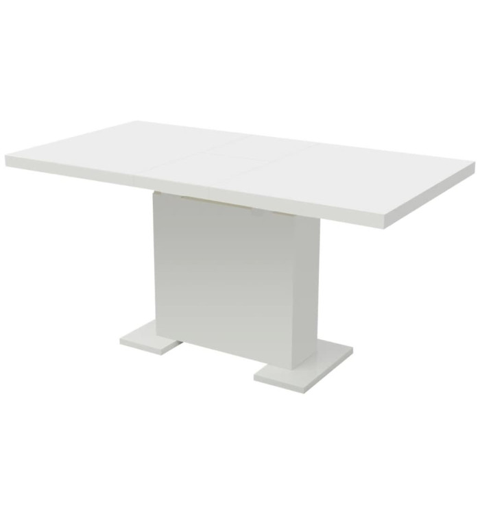 Table à manger extensible blanc brillant | Mobilier & Déco