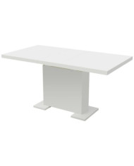 Table à manger extensible blanc brillant | Mobilier & Déco