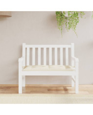 Coussin de banc de jardin blanc crème 110x50x7 cm tissu oxford | Mobilier & Déco