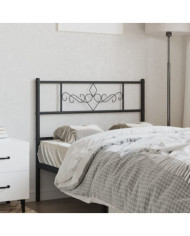 Tête de lit métal noir 90 cm | Mobilier & Déco