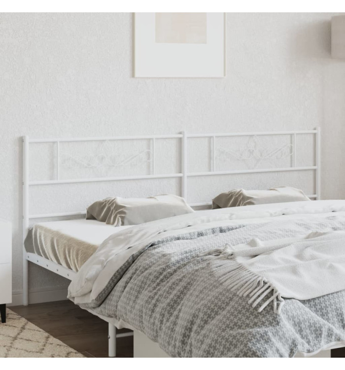 Tête de lit métal blanc 180 cm | Mobilier & Déco