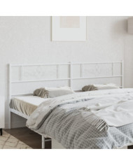 Tête de lit métal blanc 180 cm | Mobilier & Déco
