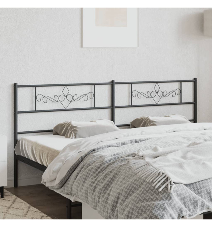 Tête de lit métal noir 193 cm | Mobilier & Déco