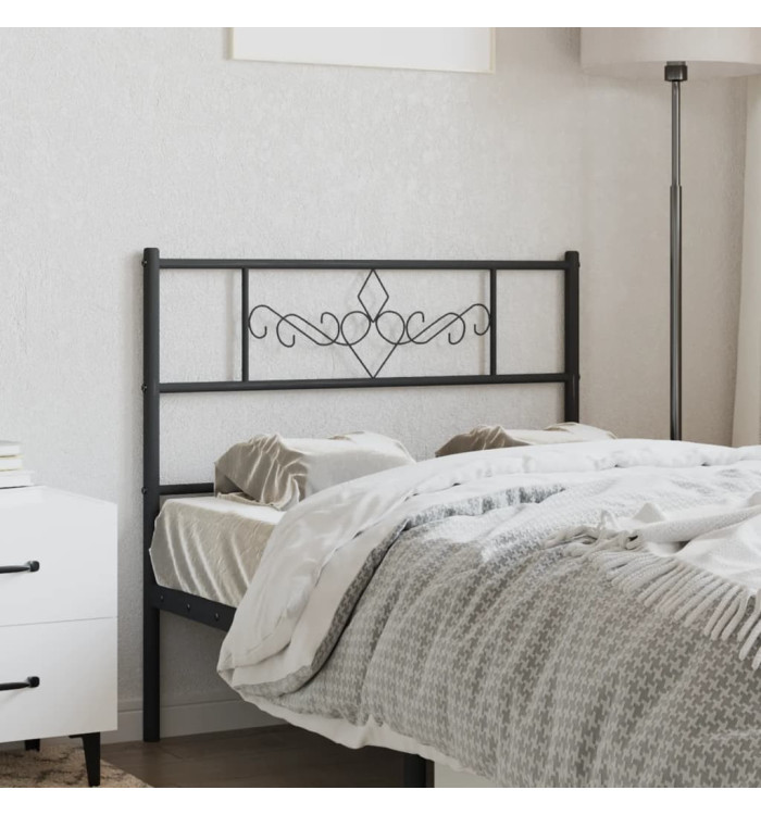 Tête de lit métal noir 107 cm | Mobilier & Déco