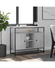 Buffet sonoma gris 100x35x80 cm bois d'ingénierie | Mobilier & Déco
