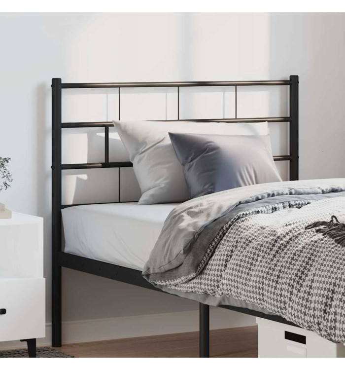Tête de lit métal noir 100 cm | Mobilier & Déco