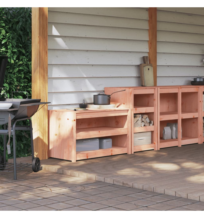 Armoires de cuisine d'extérieur 2 pcs bois massif douglas | Mobilier & Déco