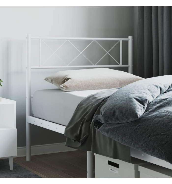 Tête de lit métal blanc 90 cm | Mobilier & Déco