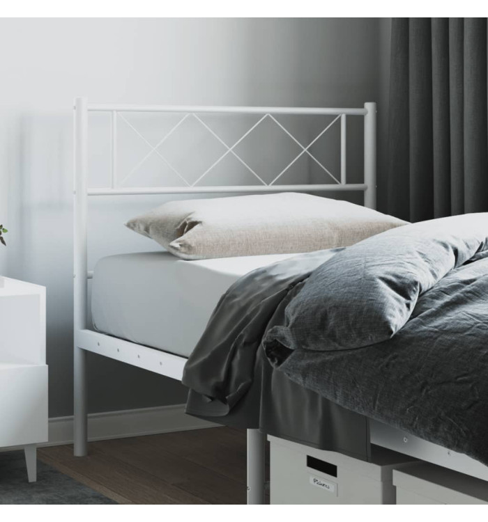 Tête de lit métal blanc 100 cm | Mobilier & Déco
