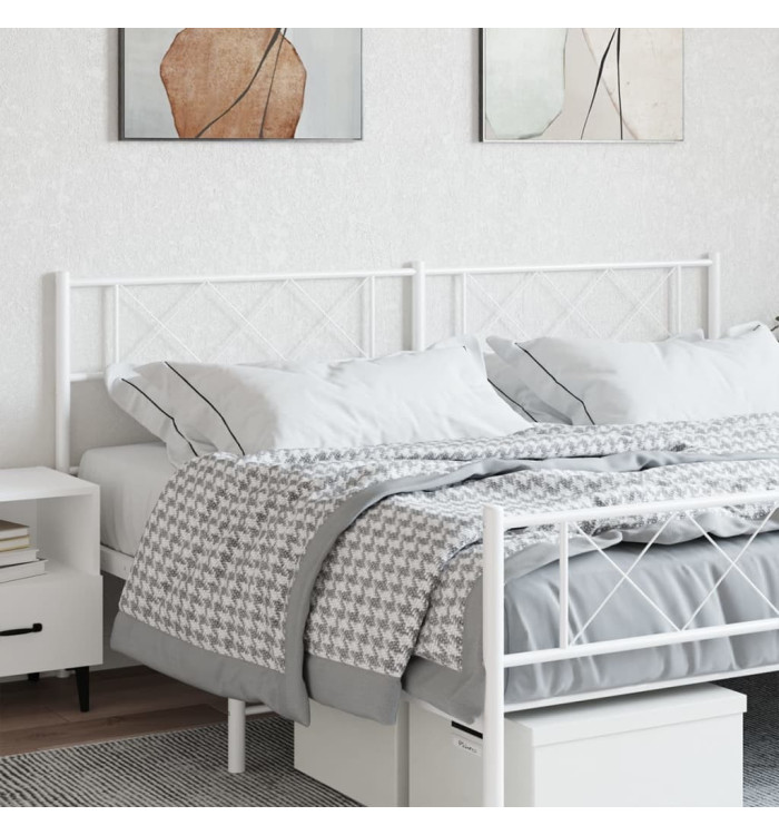 Tête de lit métal blanc 160 cm | Mobilier & Déco