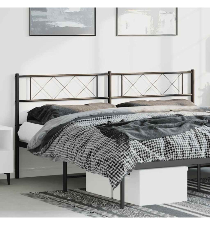 Tête de lit métal noir 193 cm | Mobilier & Déco