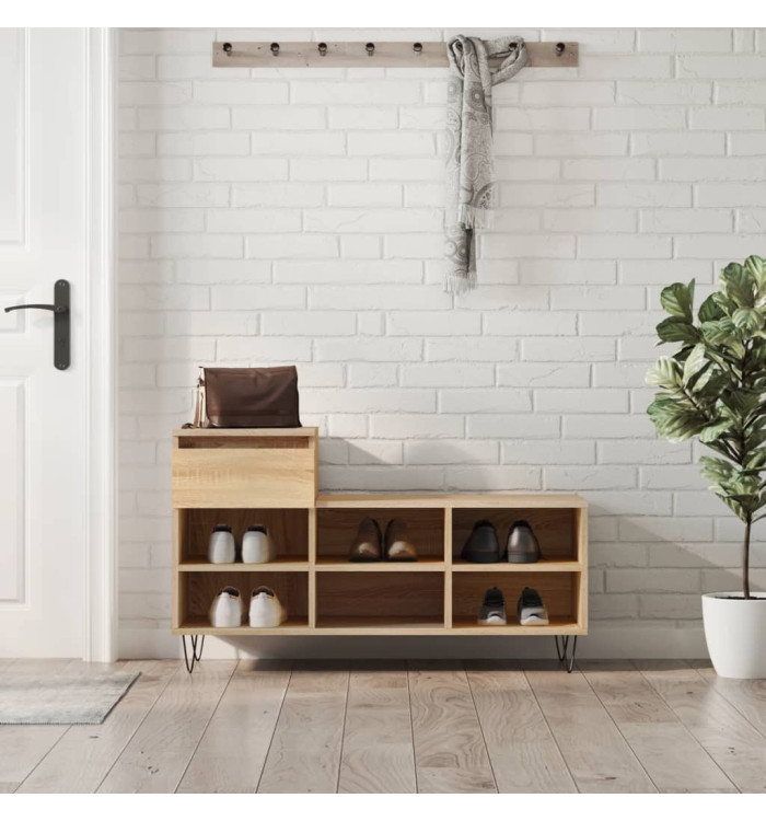 Armoire à chaussures Chêne sonoma 102x36x60cm Bois d'ingénierie | Mobilier & Déco