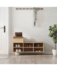 Armoire à chaussures Chêne sonoma 102x36x60cm Bois d'ingénierie | Mobilier & Déco