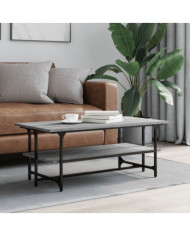 Table basse Sonoma gris 100x50x40 cm Bois d'ingénierie | Mobilier & Déco