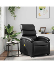 Fauteuil de massage inclinable Noir Similicuir | Mobilier & Déco