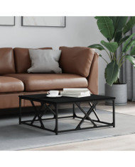 Table basse noir 70x70x30 cm bois d'ingénierie | Mobilier & Déco