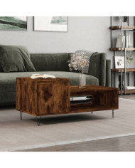 Table basse Chêne fumé 100x50x45 cm Bois d'ingénierie | Mobilier & Déco