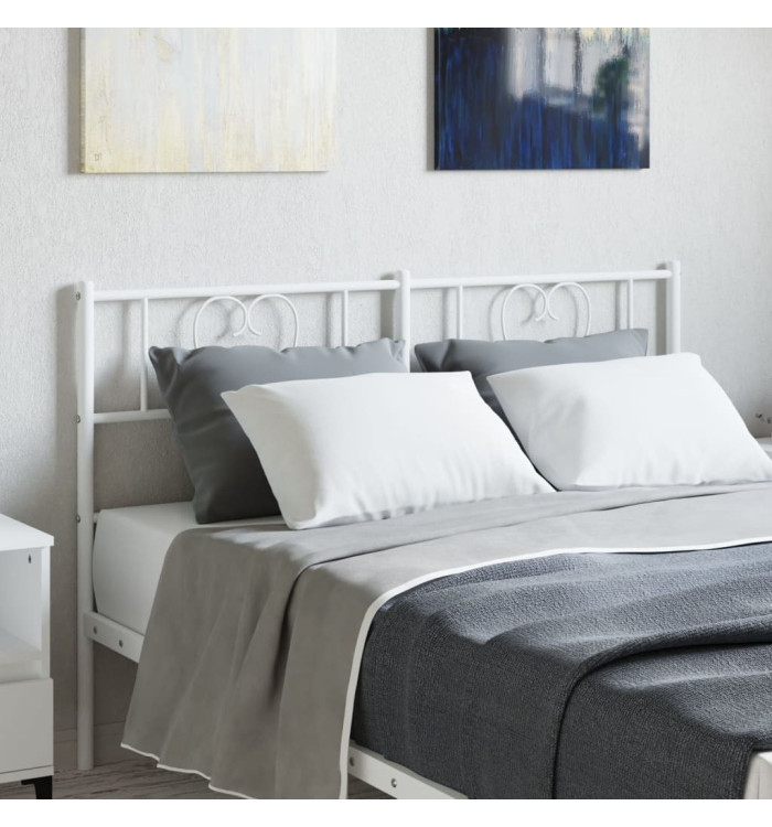 Tête de lit métal blanc 160 cm | Mobilier & Déco