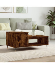 Table basse Chêne fumé 100x50x45 cm Bois d'ingénierie | Mobilier & Déco