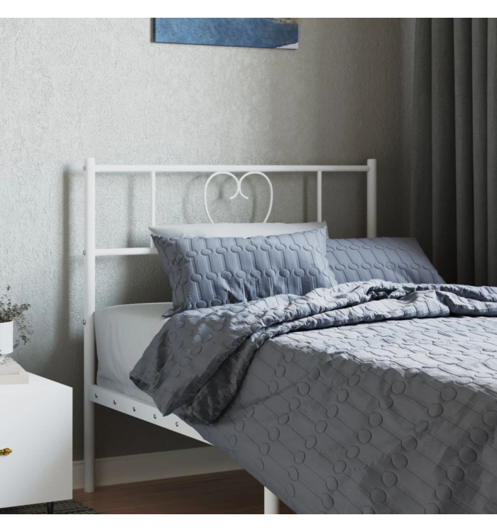 Tête de lit métal blanc 80 cm | Mobilier & Déco