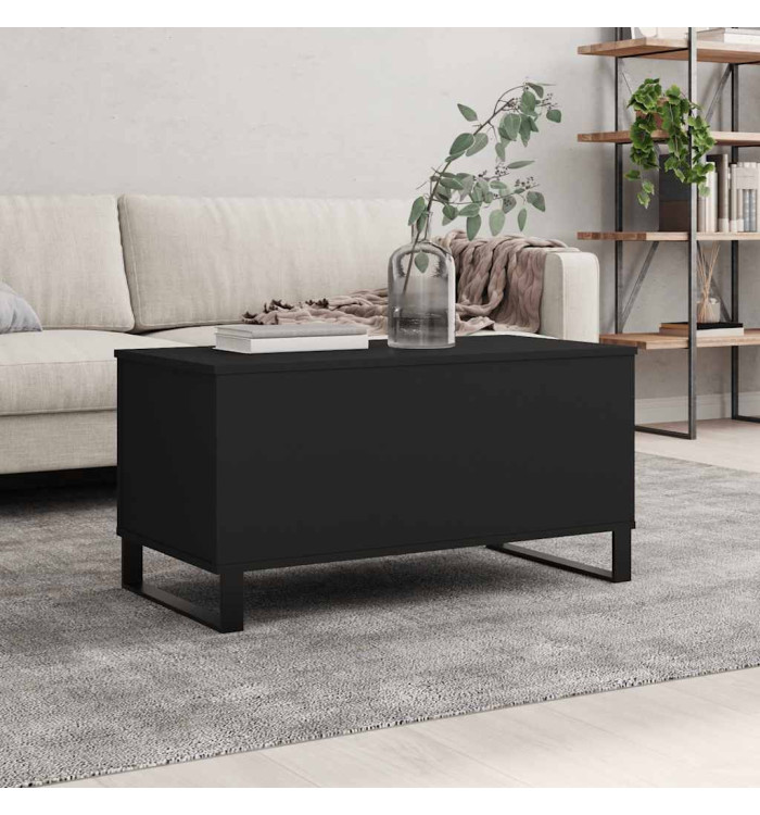 Table basse Noir 90x44,5x45 cm Bois d'ingénierie | Mobilier & Déco