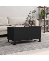 Table basse Noir 90x44,5x45 cm Bois d'ingénierie | Mobilier & Déco