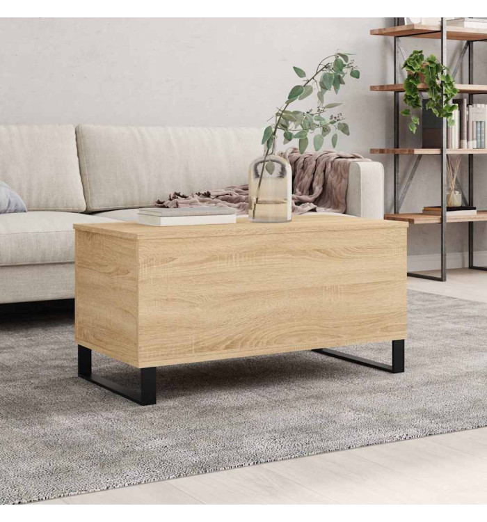 Table basse Chêne sonoma 90x44,5x45 cm Bois d'ingénierie | Mobilier & Déco