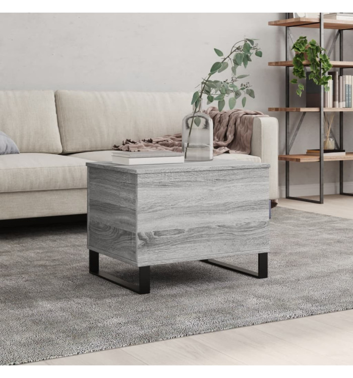 Table basse Sonoma gris 60x44,5x45 cm Bois d'ingénierie | Mobilier & Déco