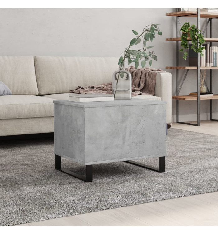 Table basse Gris béton 60x44,5x45 cm Bois d'ingénierie | Mobilier & Déco