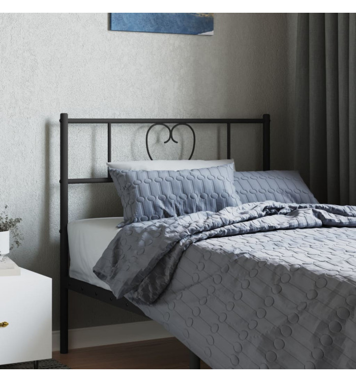 Tête de lit métal noir 75 cm | Mobilier & Déco