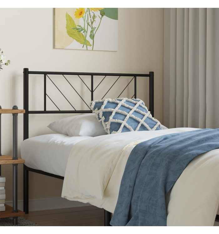 Tête de lit métal noir 90 cm | Mobilier & Déco