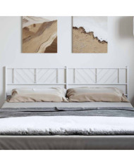 Tête de lit métal blanc 180 cm | Mobilier & Déco