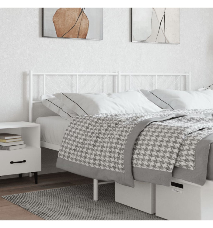 Tête de lit métal blanc 200 cm | Mobilier & Déco