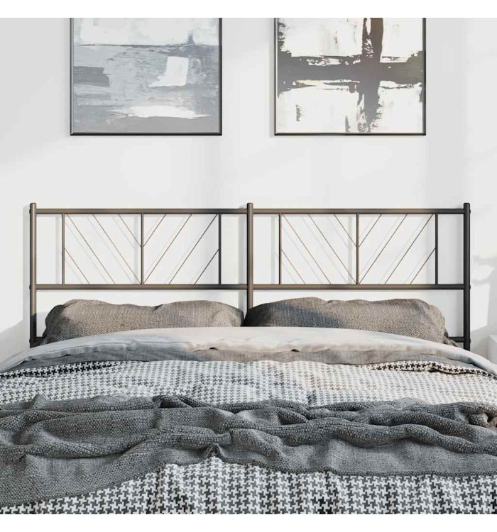 Tête de lit métal noir 135 cm | Mobilier & Déco