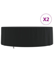 Housses de salon de jardin 2 pcs Ø 244x71 cm 420D tissu oxford | Mobilier & Déco