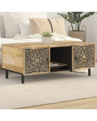 Table basse 100x54x40 cm bois de manguier massif | Mobilier & Déco