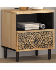 Table de chevet 40x33x46 cm Bois de manguier solide | Mobilier & Déco