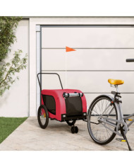 Remorque de vélo pour animaux de compagnie rouge et noir | Mobilier & Déco