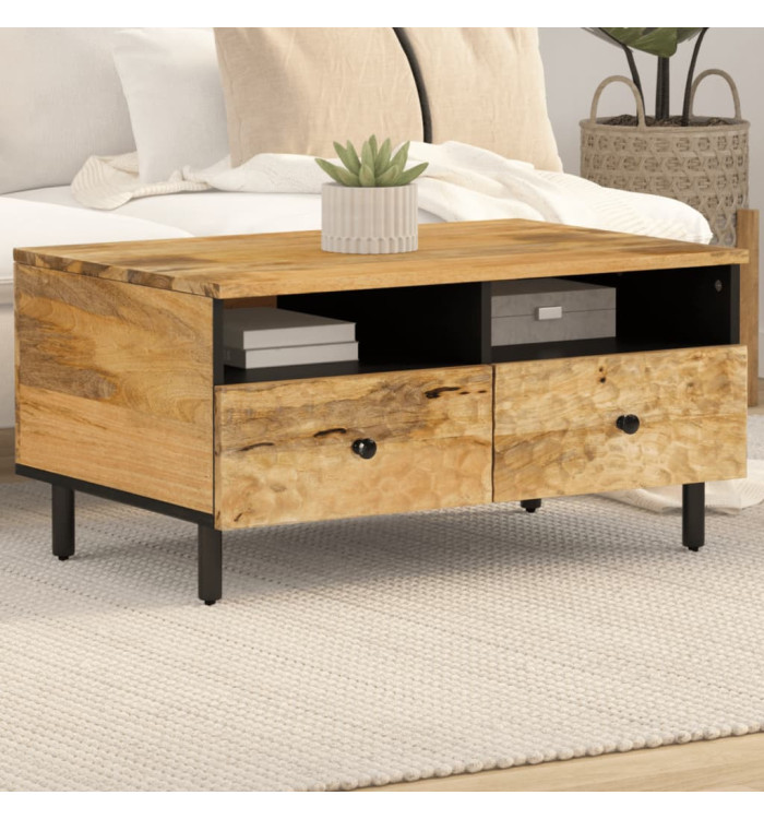 Table basse 80x54x40 cm bois de manguier massif | Mobilier & Déco
