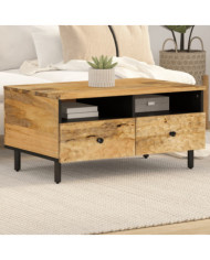 Table basse 80x54x40 cm bois de manguier massif | Mobilier & Déco