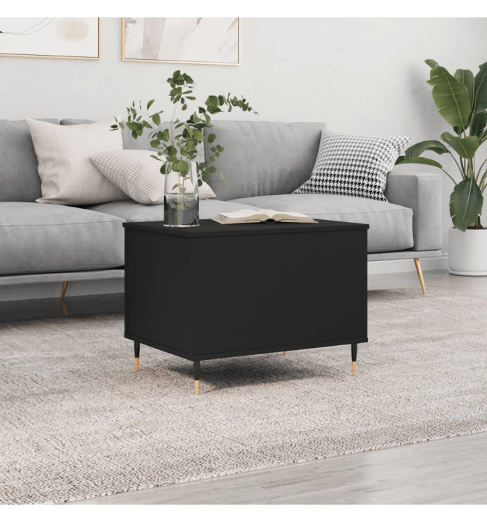 Table basse Noir 60x44,5x45 cm Bois d'ingénierie | Mobilier & Déco