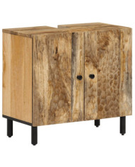 Armoire lavabo de salle de bain bois massif de manguier | Mobilier & Déco